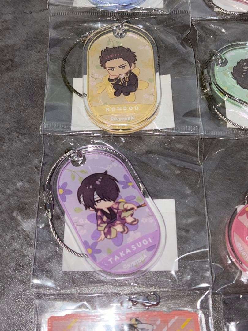 銀魂　3年Z組銀八先生　アクリルチャーム　2連ワイヤー　BIG アクキー