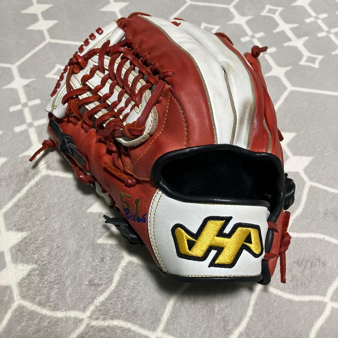 【最終お値引き 3/16まで】ハタケヤマ　軟式グローブ　外野手用　左投げ