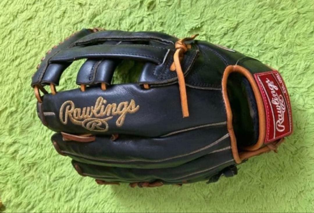 ローリングス☆硬式用☆外野手グラブ☆美中古品☆ブラック×タン☆最終価格