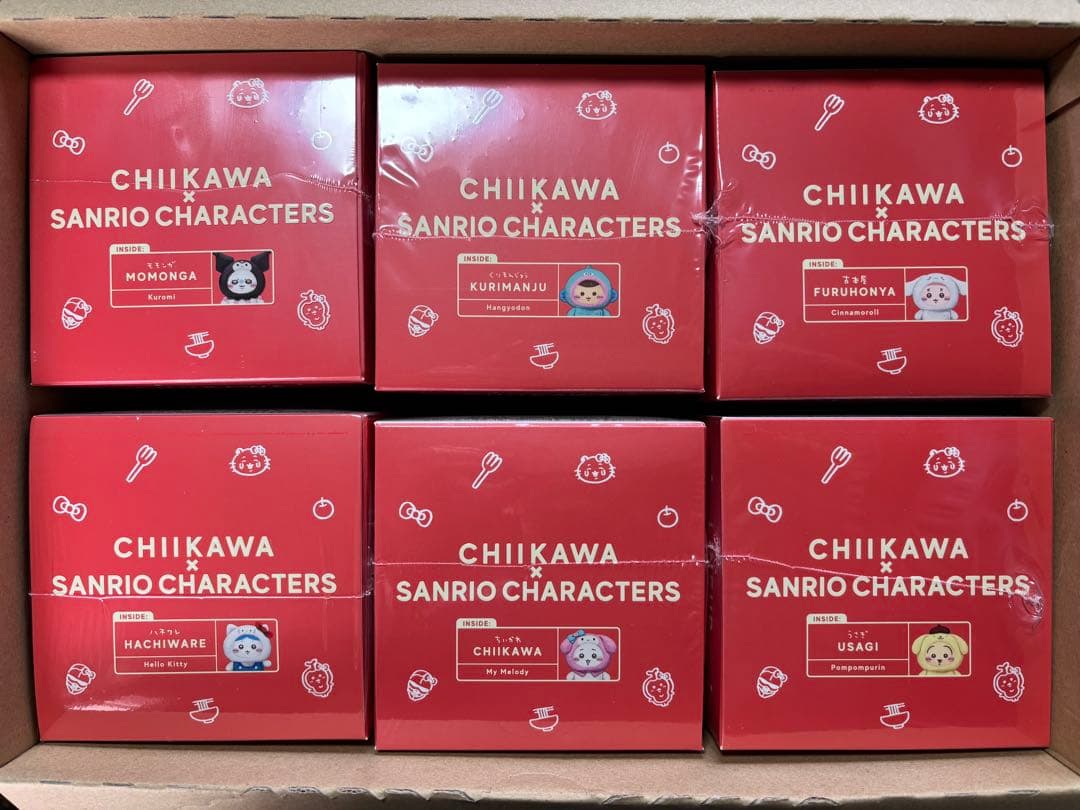 ちいかわ×サンリオ キャラクターズ　きらめっこ　kiramekko 6種　コンプ