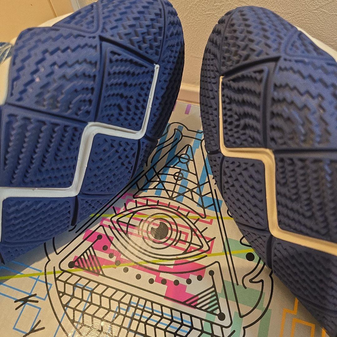 Nike バスケットボールシューズ 高トップ ホワイト/ネイビー