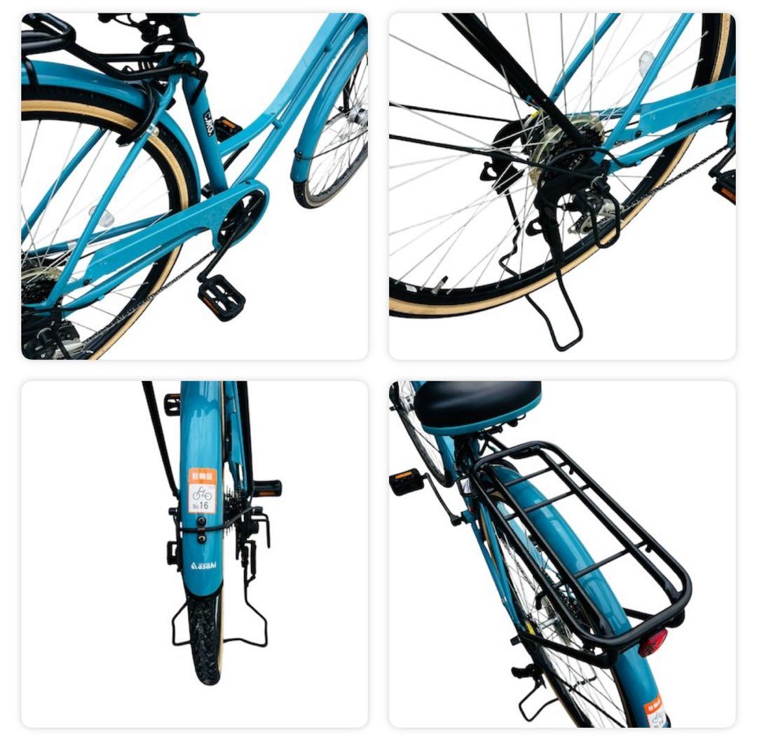 【大阪限定】大阪市 自転車　27インチ　エメラルドグリーン　綺麗です