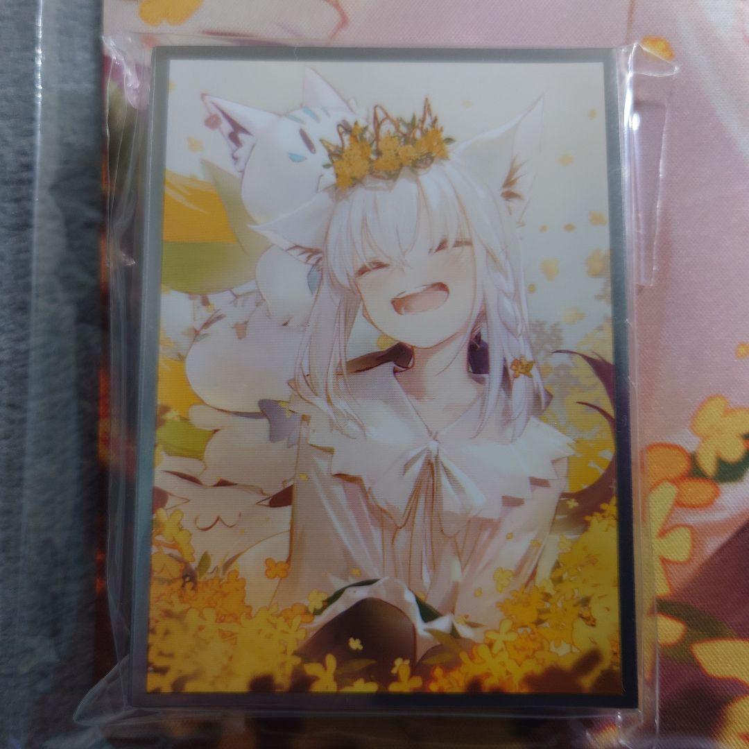 α1 ホロライブ すこん部&花畑で遊ぶ 白上フブキ スリーブ&プレイマット