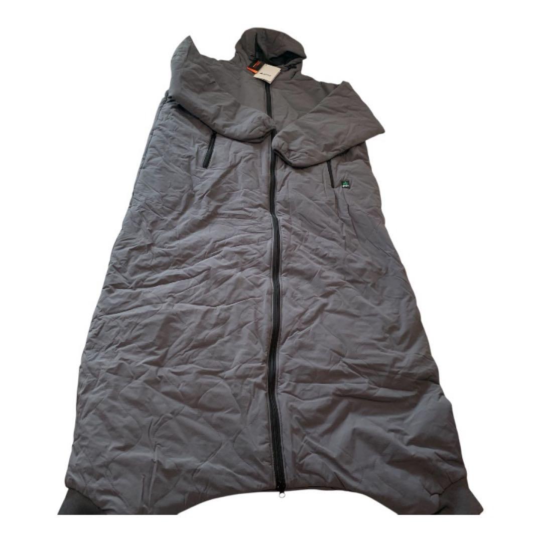 【新品】着る寝袋 キルティングモモンガ Lサイズ　グレー