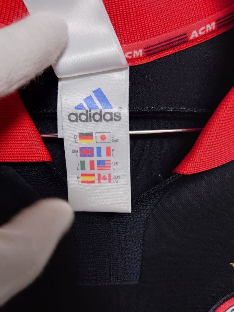 adidas　2000〜01 ACミラン　3rd 長袖　ユニフォーム