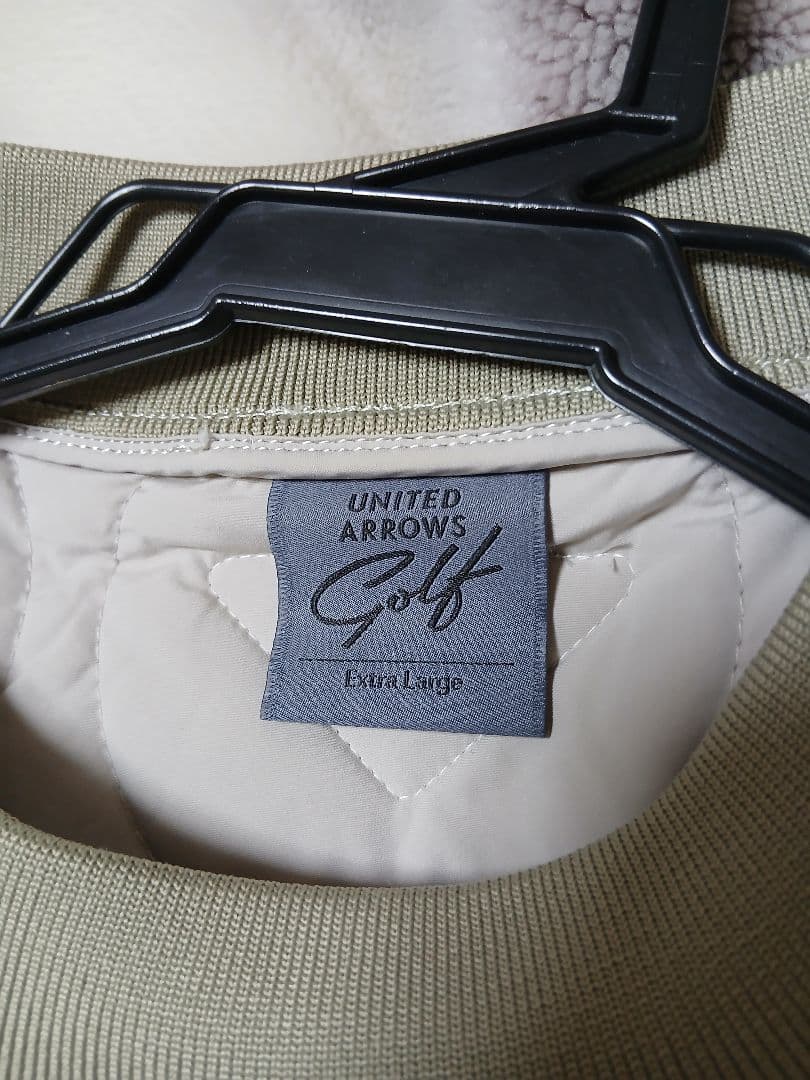 美品/UNITED ARROWS GOLF キルティングジャケット プルオーバー