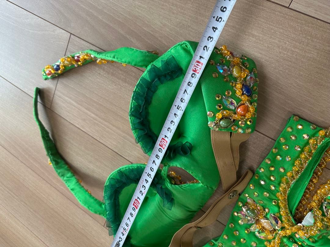 ベリーダンス衣装　緑　エジプト製