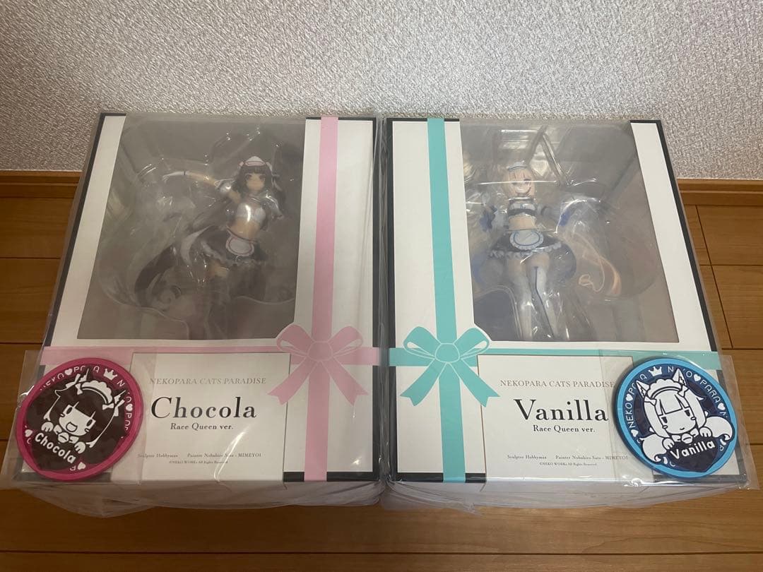 ミメヨイ製フィギュア ネコぱら ショコラ/バニラ レースクイーンver. セット