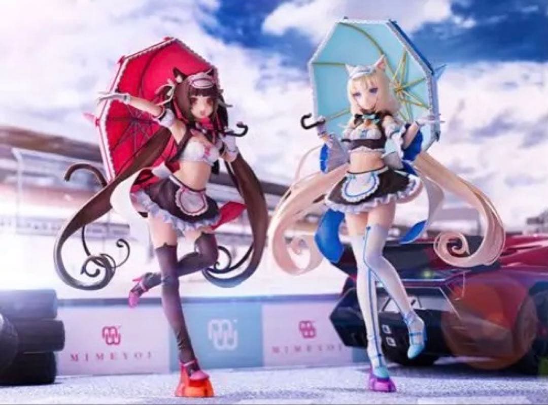 ミメヨイ製フィギュア ネコぱら ショコラ/バニラ レースクイーンver. セット