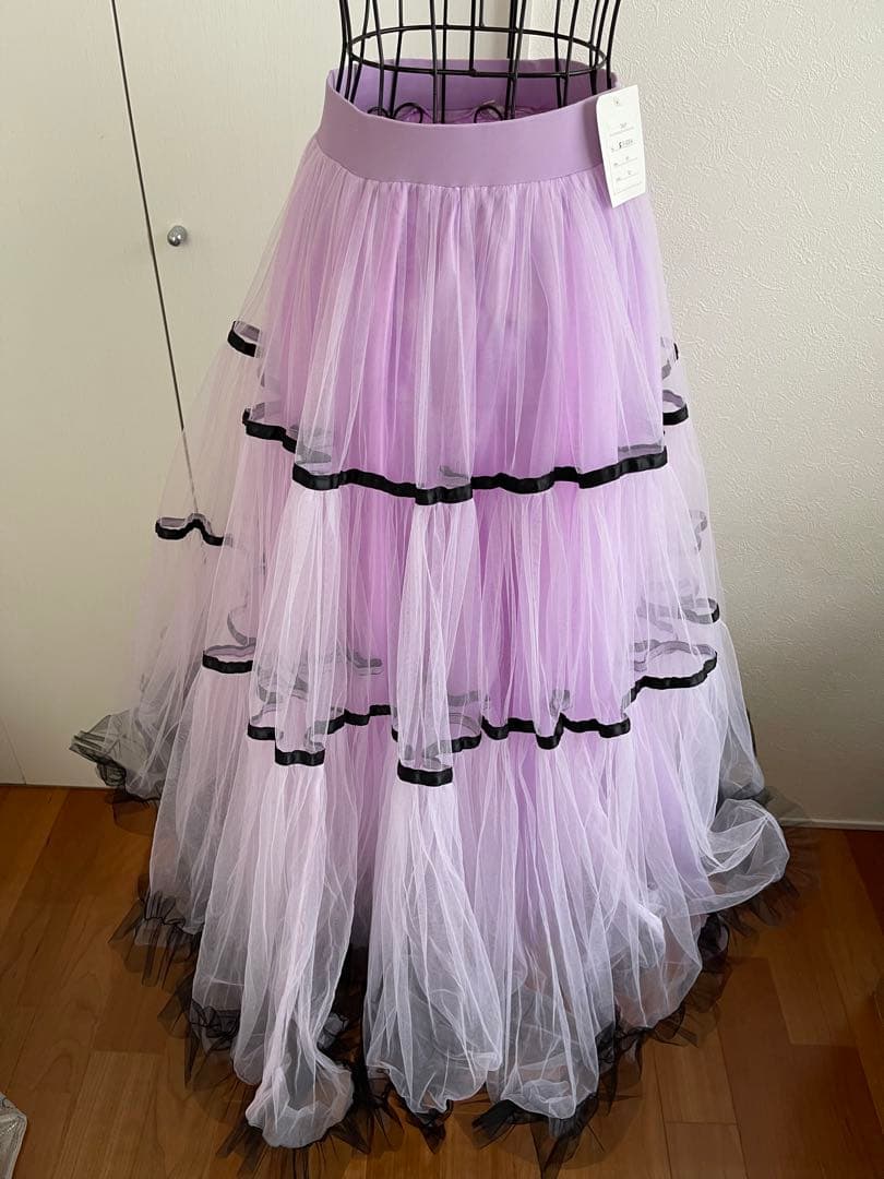 ⭐️新品❣️未使用❣️タグ付き❣️社交ダンススカート　ロング⭐️