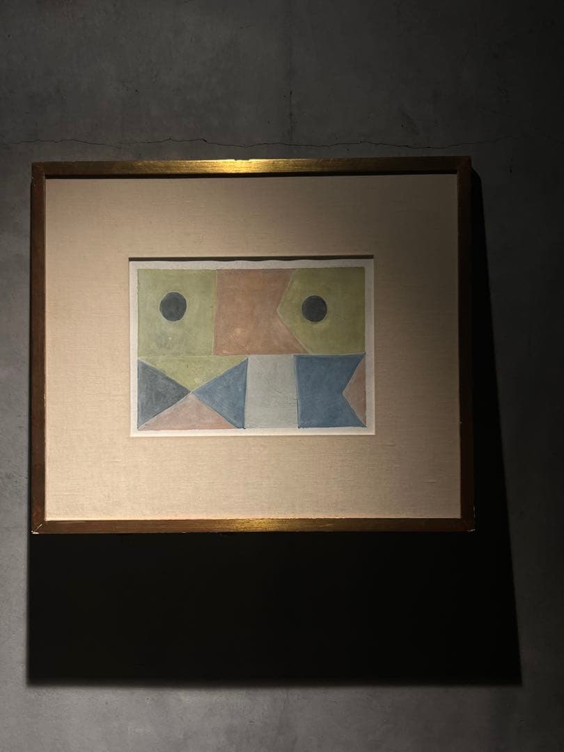 現代アート1989年　抽象画　サインあり