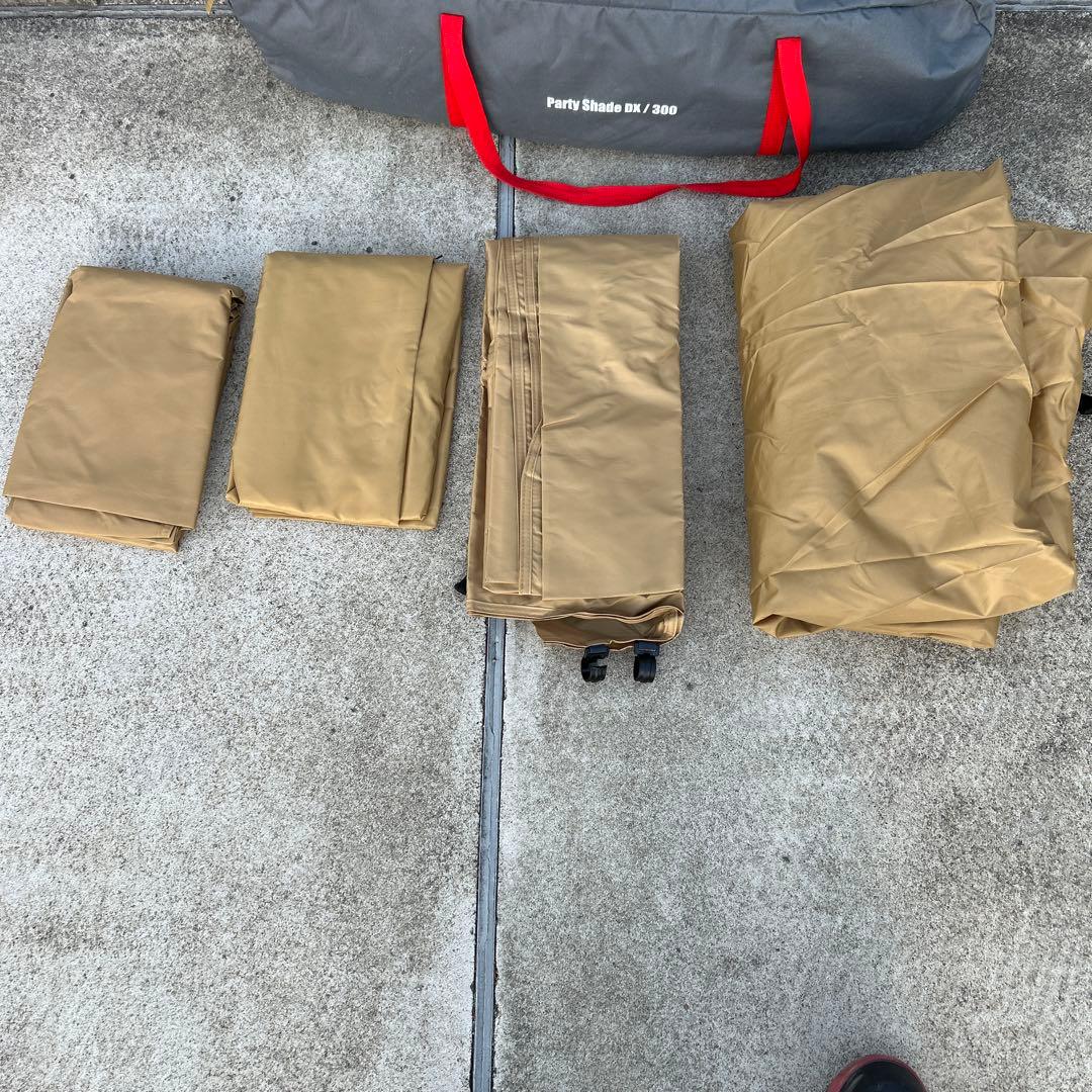 サイドウォール４枚パーティーシェード DX 300 グリーン