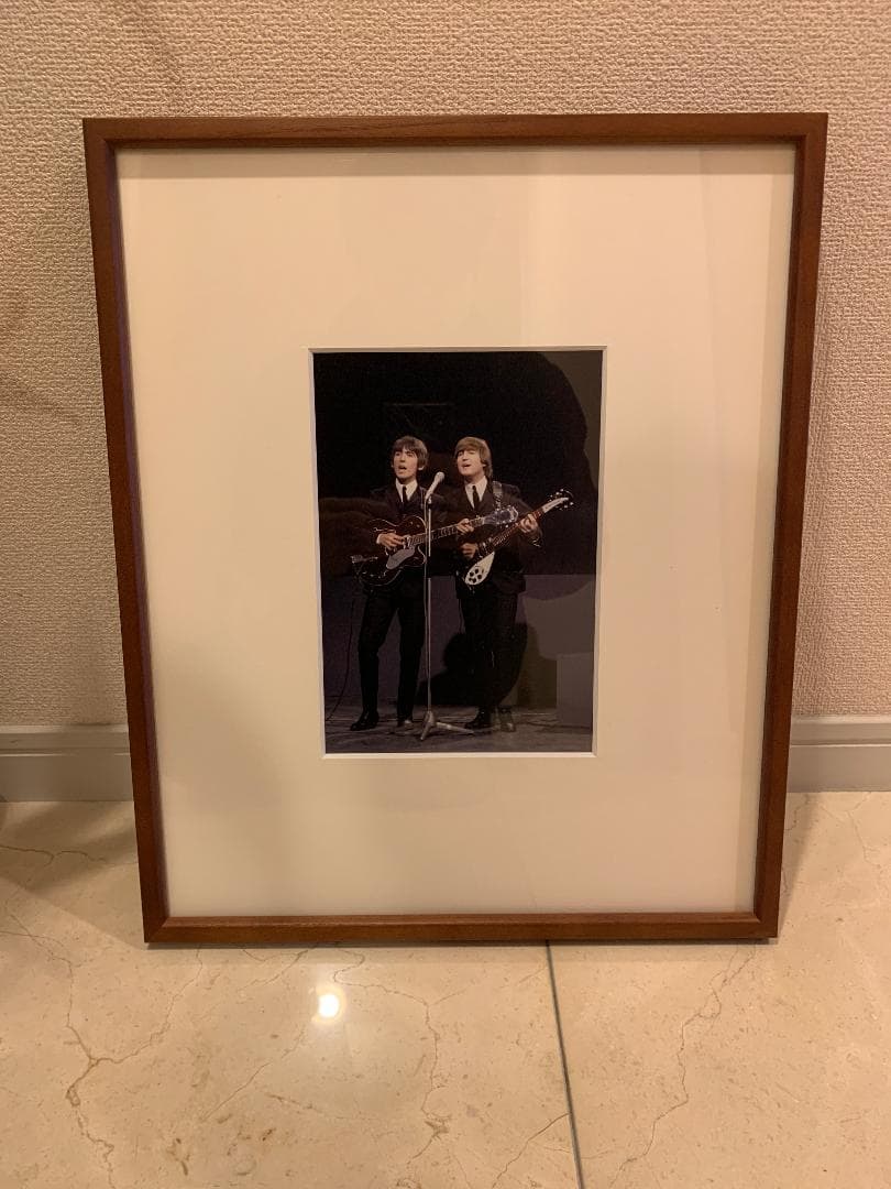 ビートルズ Beatles ジョージ　ジョン 写真 フォト 額縁