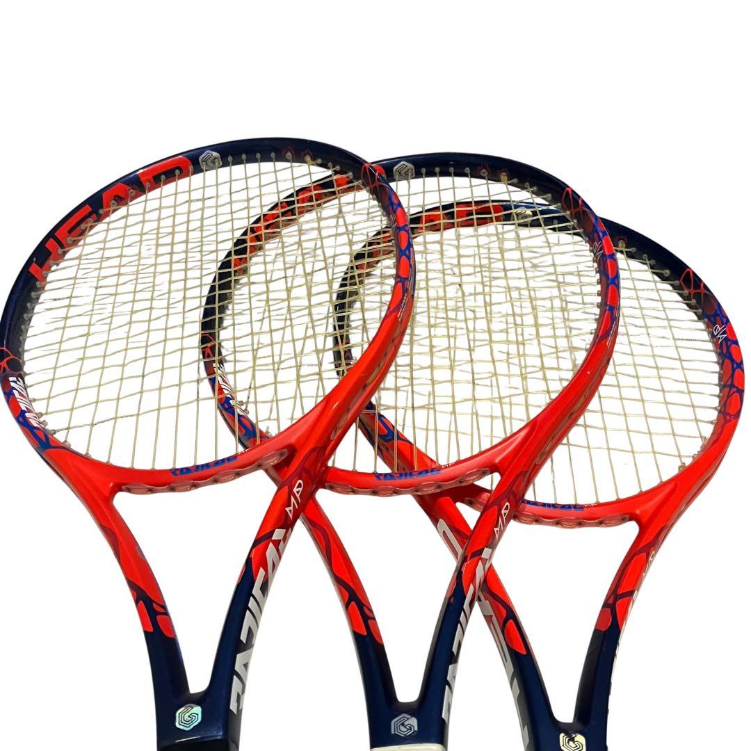 3本セット HEAD Radical MP G2 硬式テニスラケット　2018年