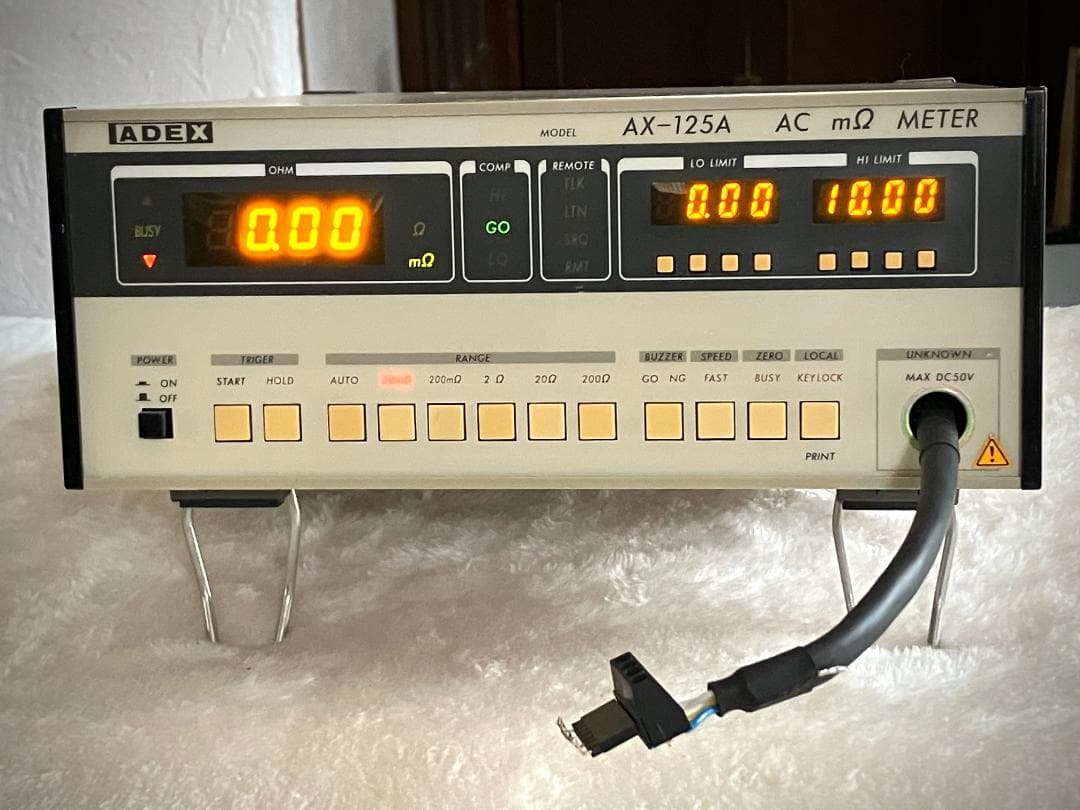 10uΩ分解能_ AC mΩメーター：Kelvin Holder,Clip付き