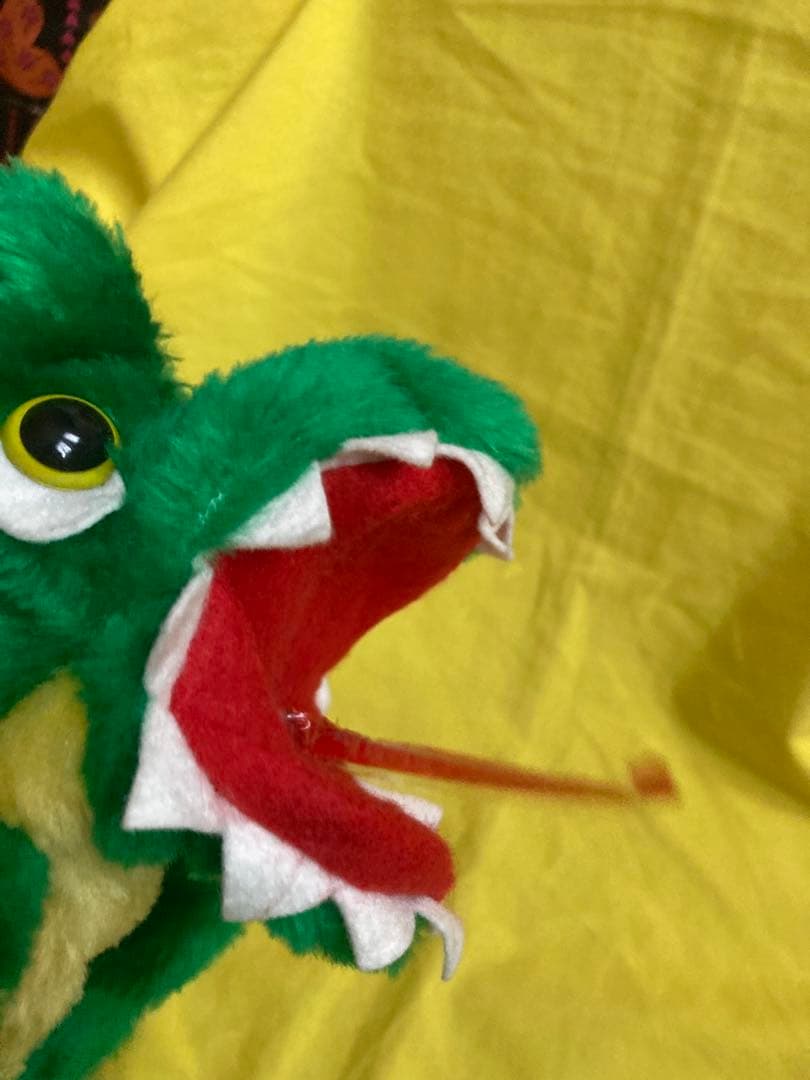 ‼️音が鳴る‼️✳️ゴジラ 恐竜 口からピロピロ ハンドパペット ぬいぐるみ人形‼️