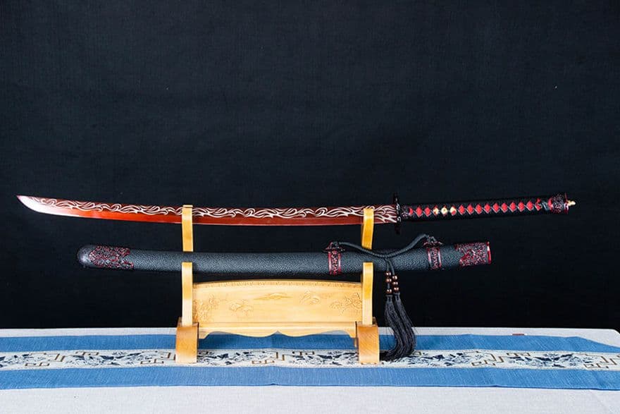 武具　刀装具　日本刀　模造刀   居合刀 烈梅紅誅繍春刀