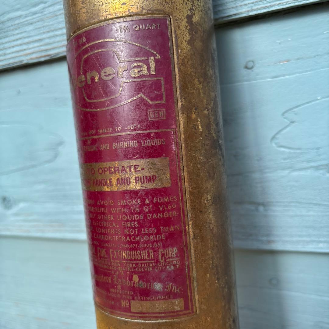 USA VINTAGE 真鍮製 消化器