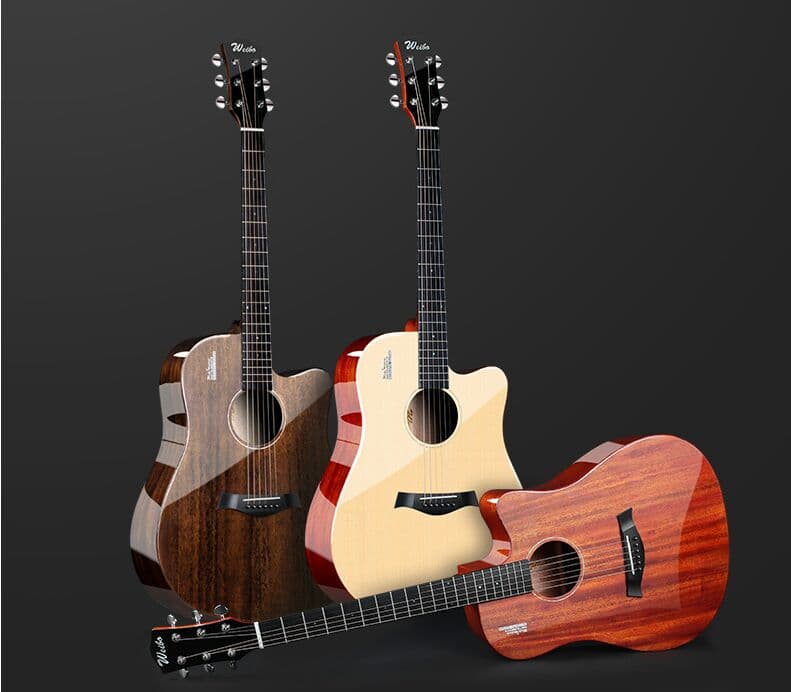 40インチ型光沢単板木ギター初心者(男女共通)