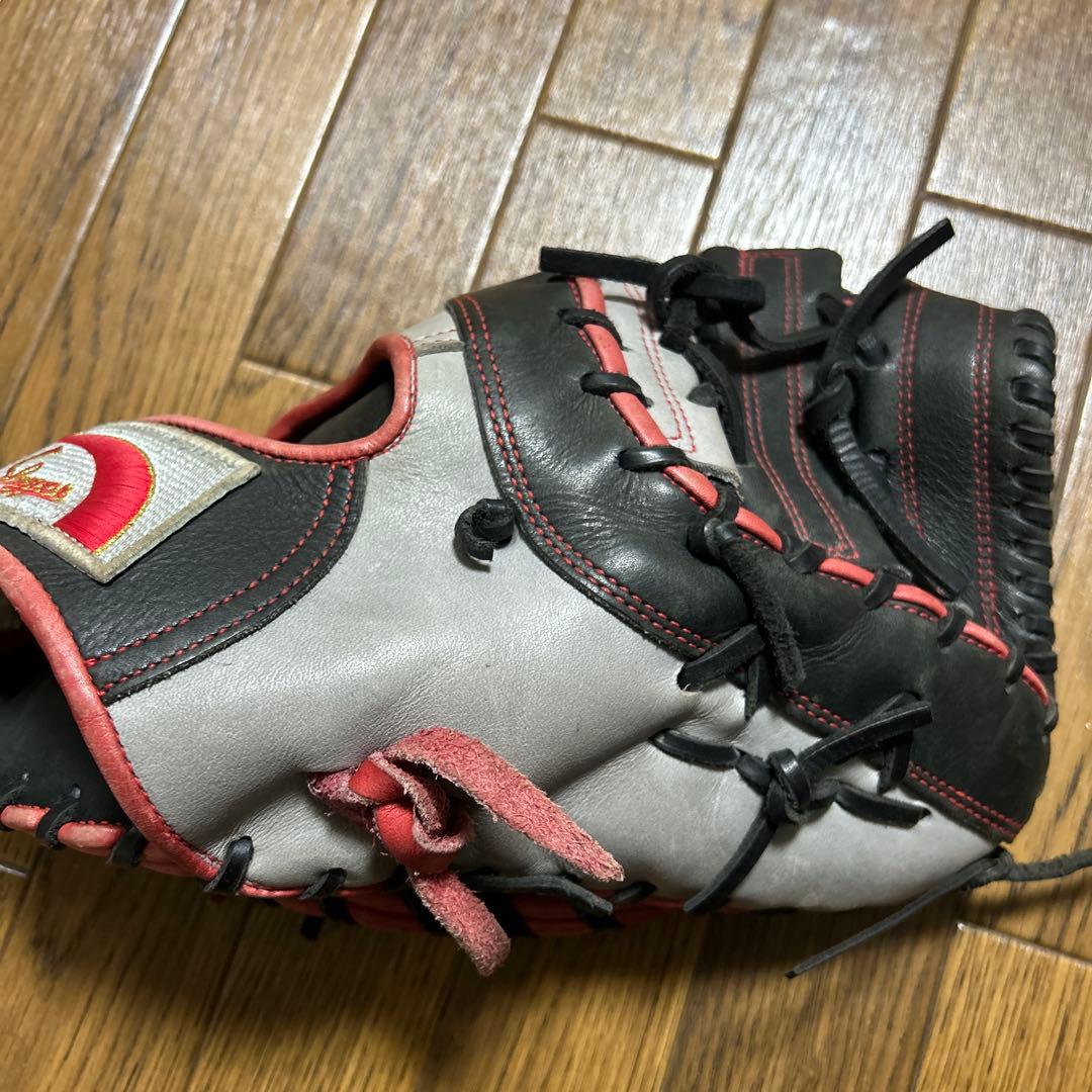 Impressive 軟式野球用グローブ グレー/黒/赤