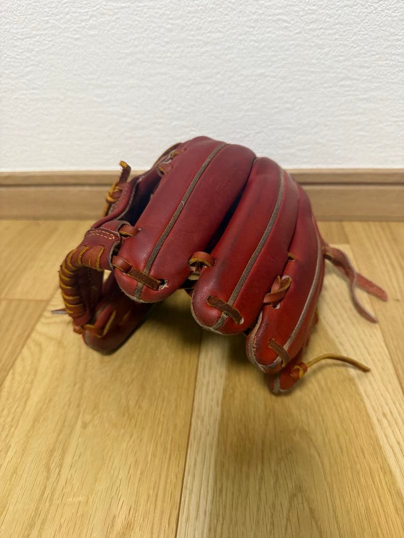 ミズノプロ軟式グローブ 赤