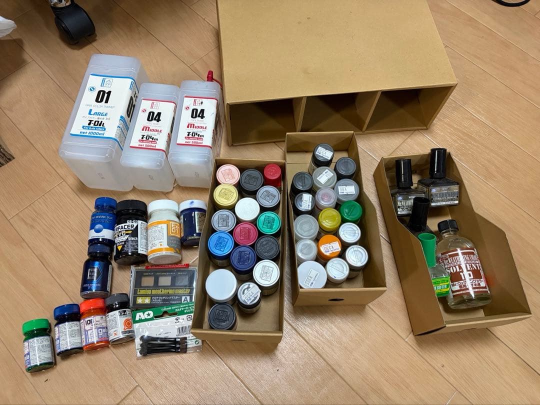 塗装セット　タミヤパワーコンプレッサー　エアブラシ　その他道具