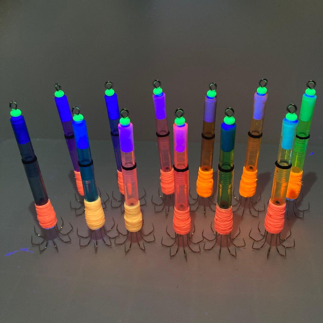 【ケミインフラワー】全色12本セット　イカ釣りフラワー　エギ