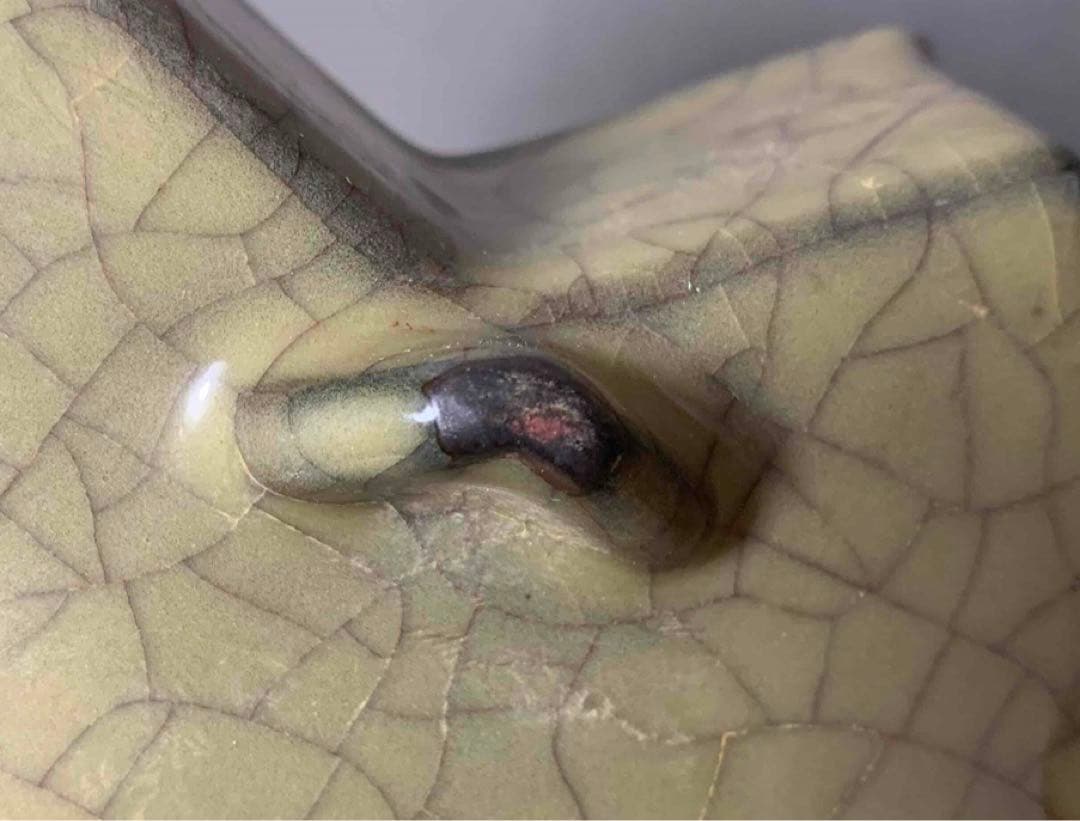 中国 足付洗筆（重菱形　鉢）　f12230902