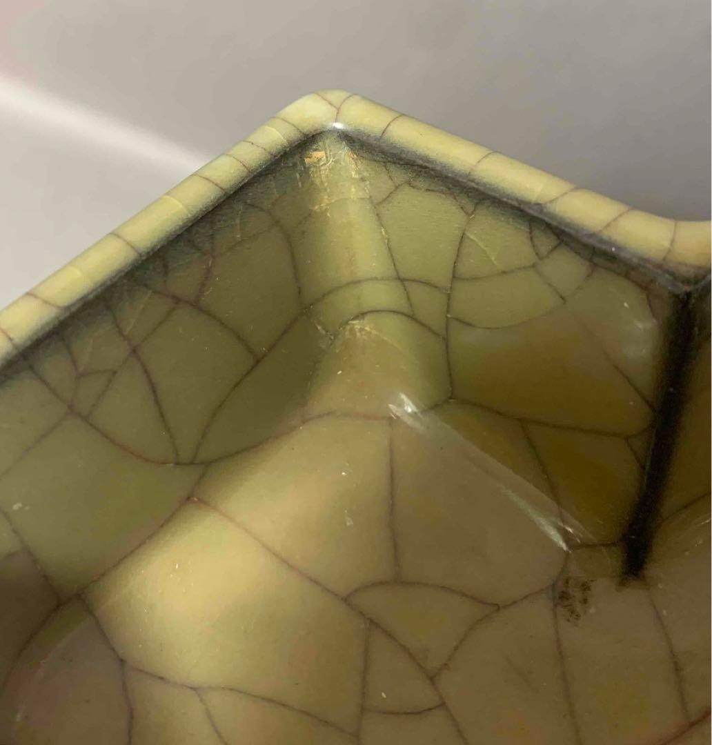 中国 足付洗筆（重菱形　鉢）　f12230902