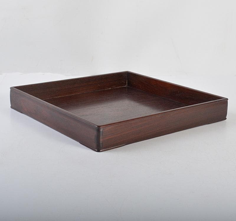 中国　唐木紫檀製　煎茶盆　香盆　V R4394