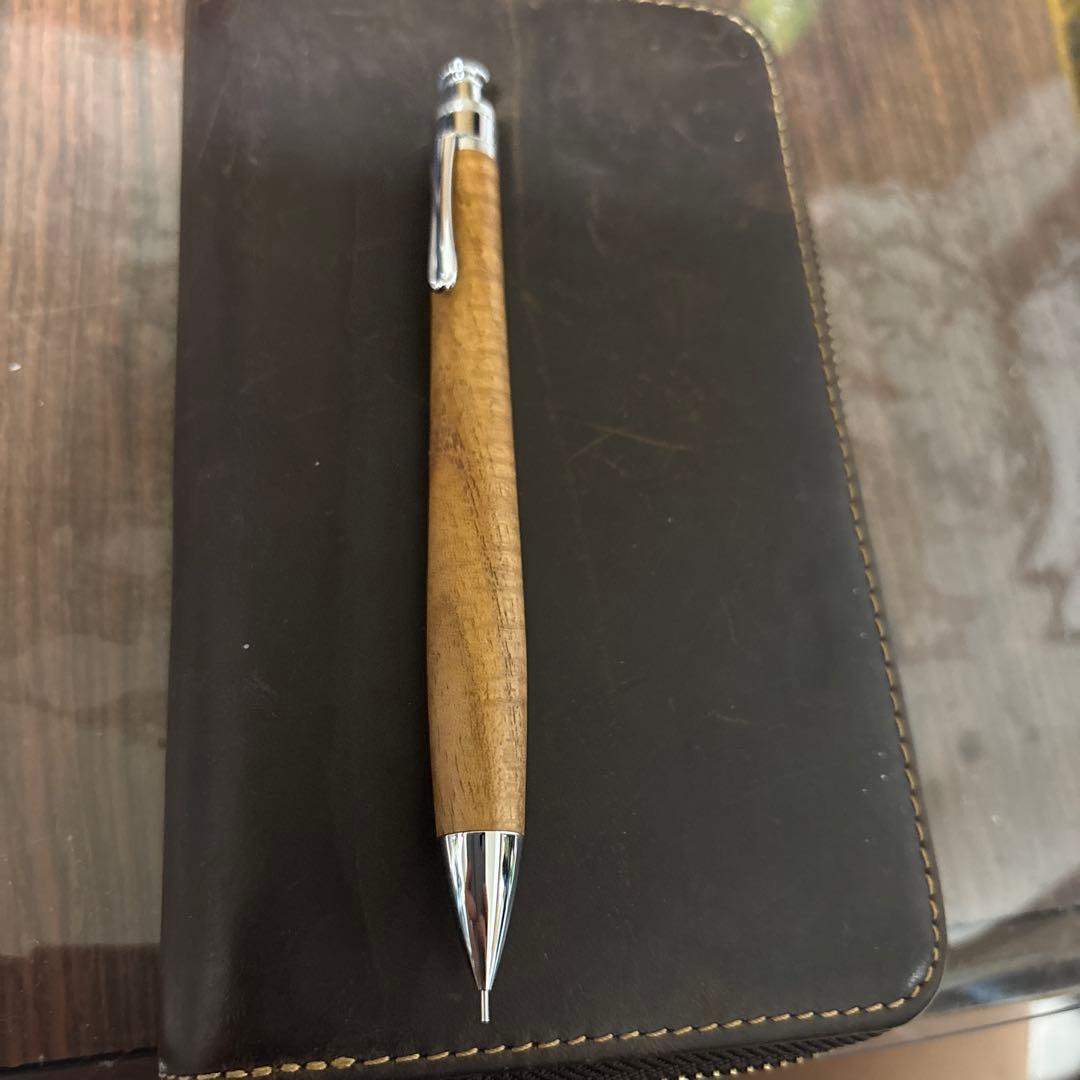 野原工芸特上花梨瘤杢 工房楔花梨紅白 工房楔縮杢 皮のふでばこ ピュアモルト