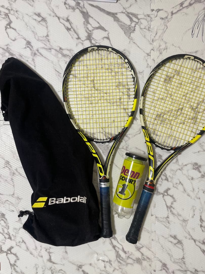 Babolat aero pro drive テニスラケット2本セット