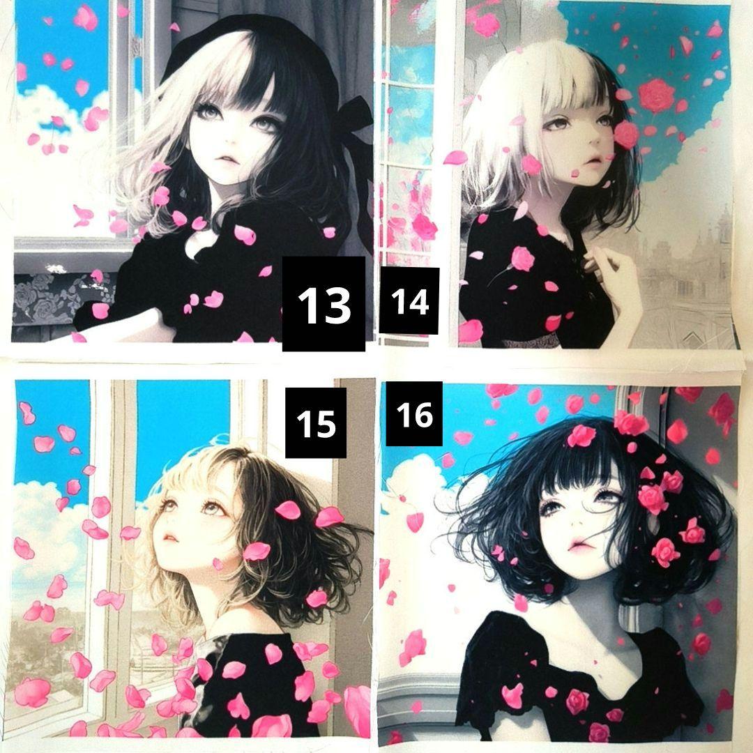 女の子パネル生地⑩　ハンドメイド用