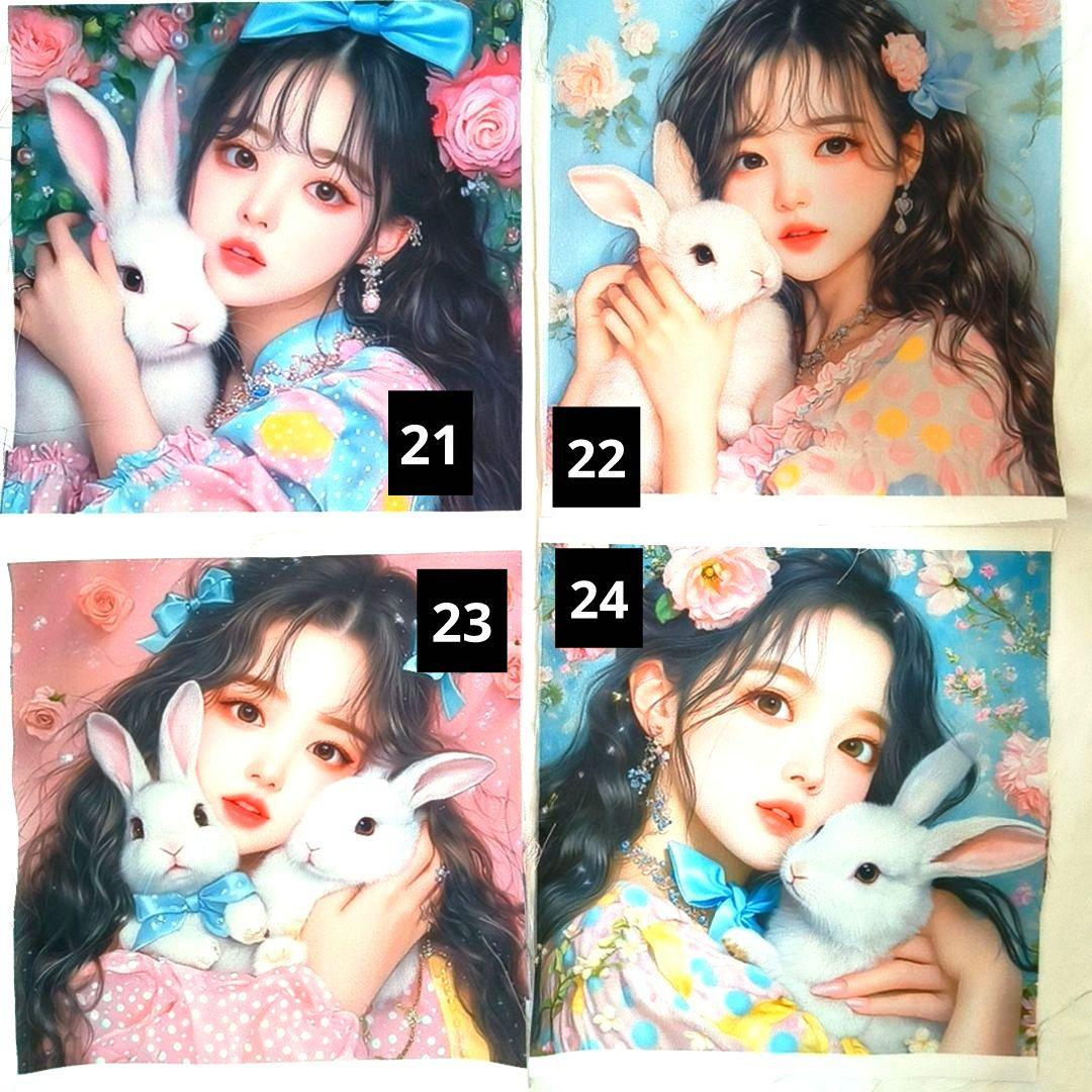 女の子パネル生地⑩　ハンドメイド用