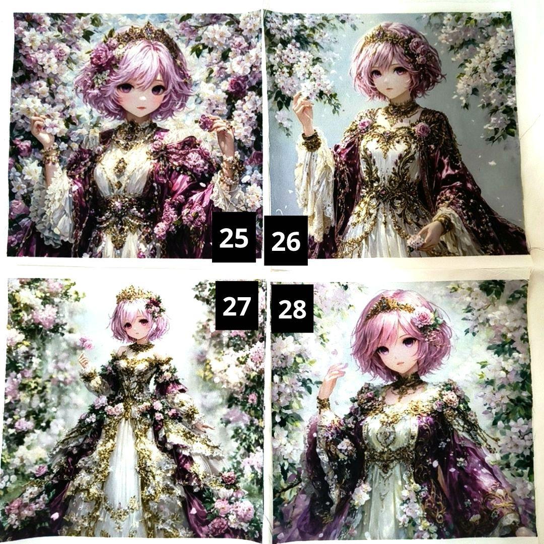 女の子パネル生地⑩　ハンドメイド用