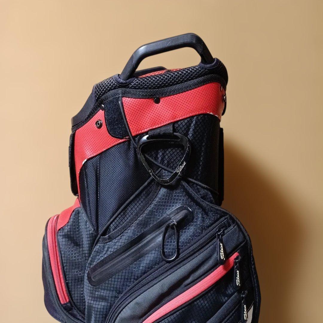 Titleist キャディバッグ 黒/赤 ※状態 考慮