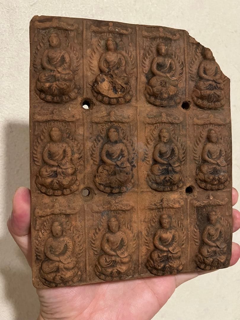 古代廃寺 塼仏 仏像 荘厳 仏教美術 飛鳥 白鳳 天平 発掘 出土 骨董 古美術