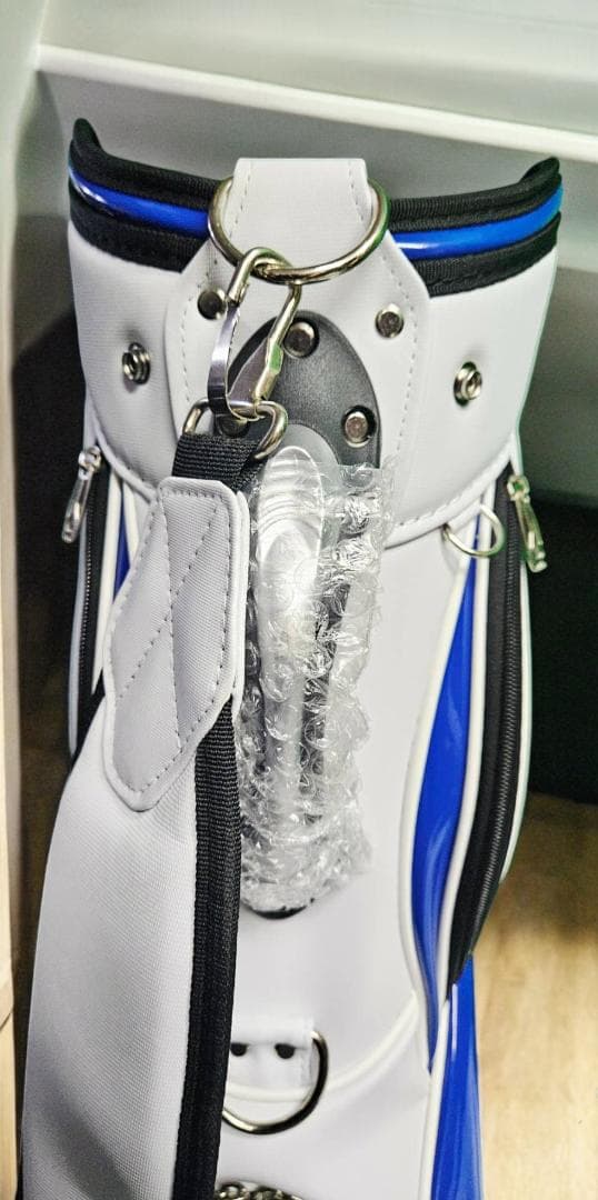 【新品未使用】XXIO ゴルフバッグ 新品未使用 ホワイト/ブルー