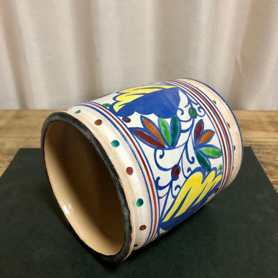 萬福堂 吉村楽入 紅毛写水指 共箱 茶道具 オランダ写