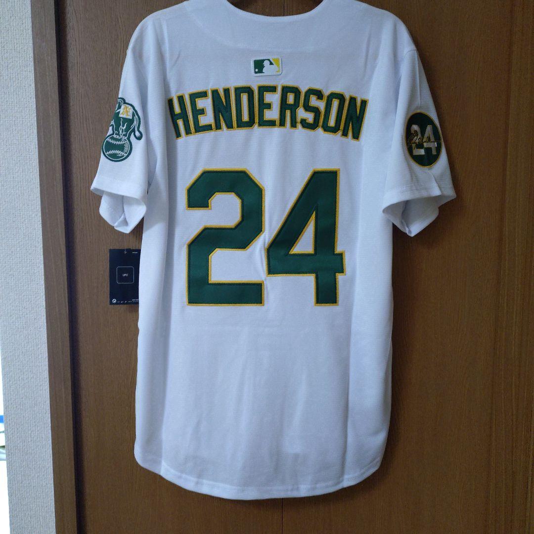 HENDERSON 24番 MLBレプリカユニフォーム