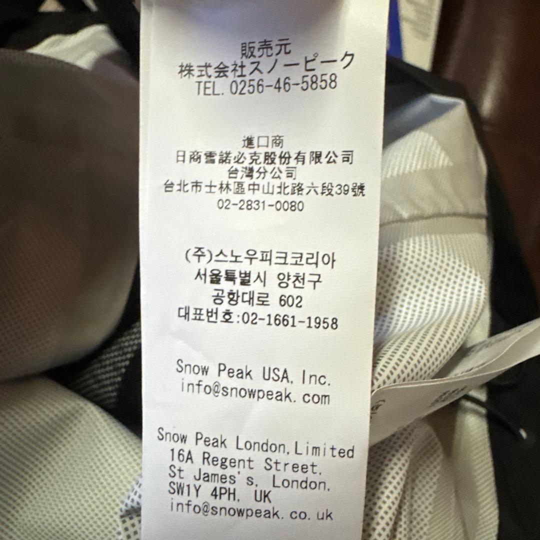 スノーピーク トーンドトラウトフィッシングジャケット S