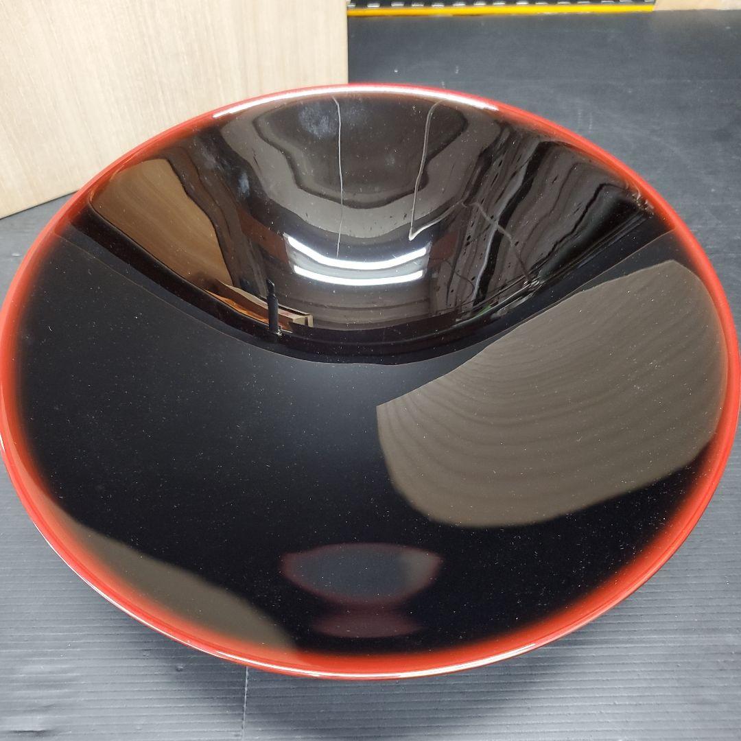 希少 輪島屋 善仁 曙塗呂色仕上 円粋鉢 最高級 輪島塗 未使用