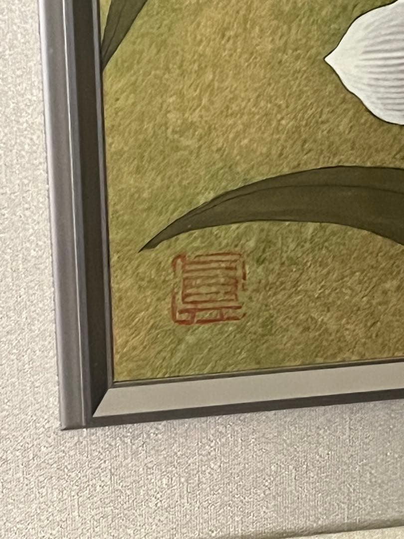 富貴花　牡丹　田中真？　フウキカ　ぼたん　和風画　日本画　ジャパニーズアート　花