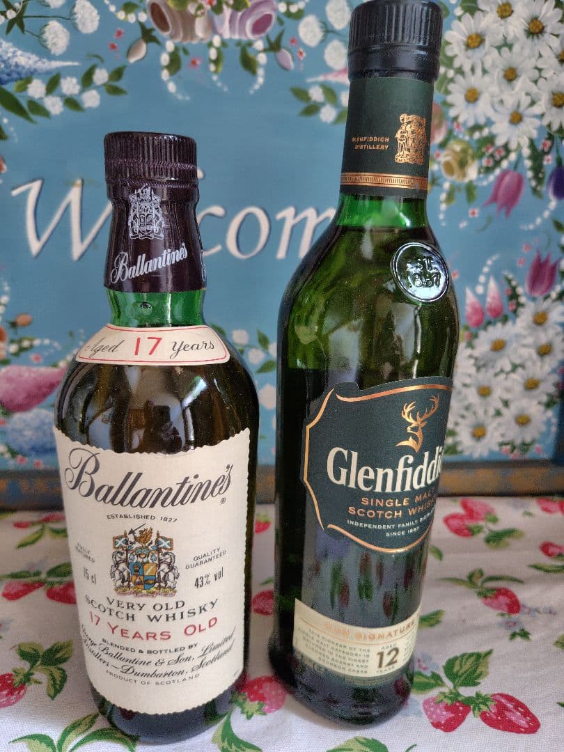 バランタイン　17年　青青紋章　グレンフィディック　12年　スコッチウイスキー