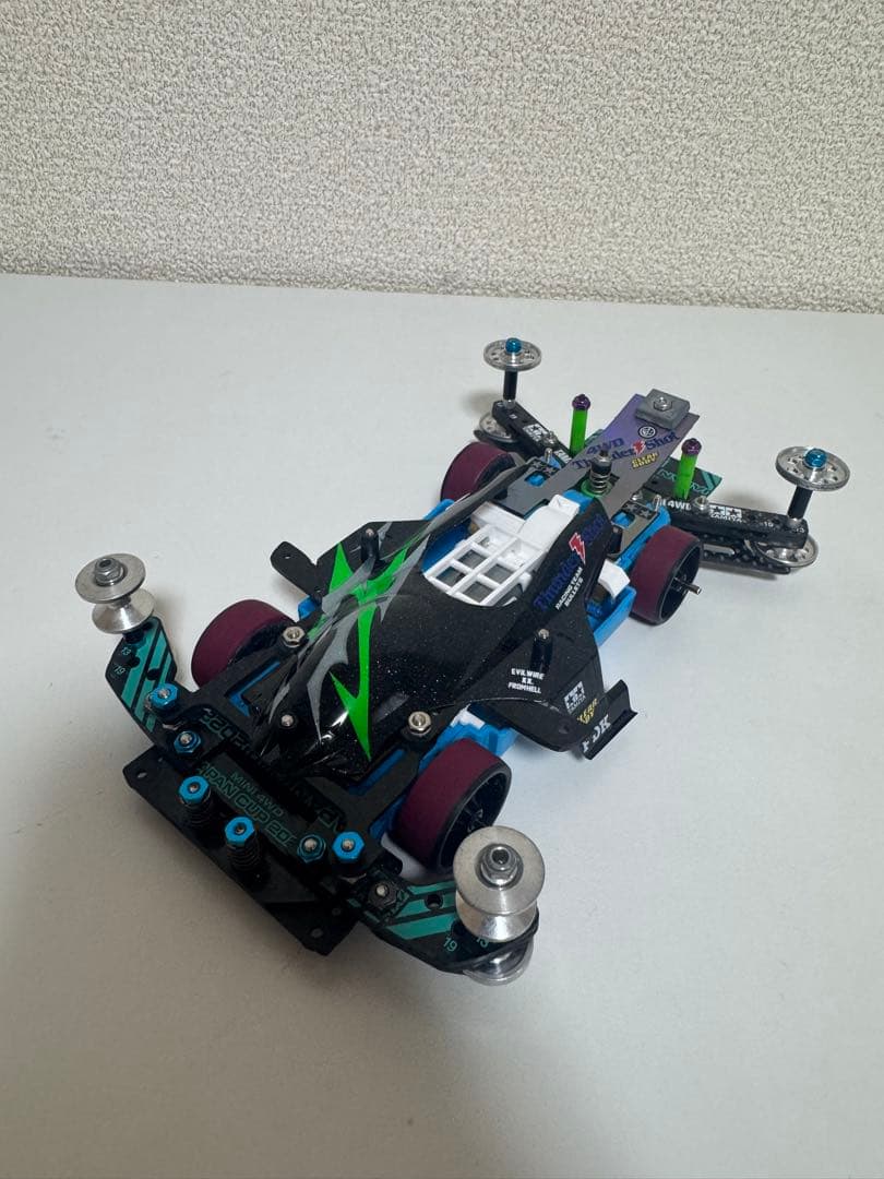 ミニ四駆　サンダーショット　MSフレキ　公式3レーン・5レーン対応　完成品