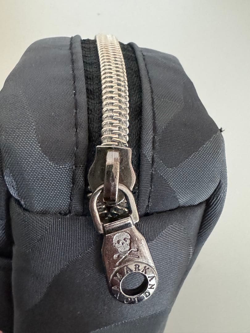 ［新品・未使用］MARK & LONA ボールポーチ ブラック　迷彩柄