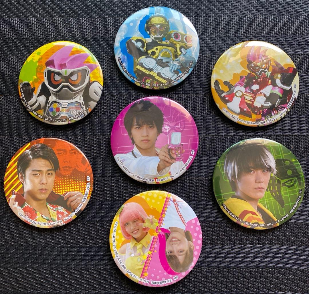 仮面ライダー　エグゼイド　缶バッジ　プライズ　仮面ライダーエグゼイド