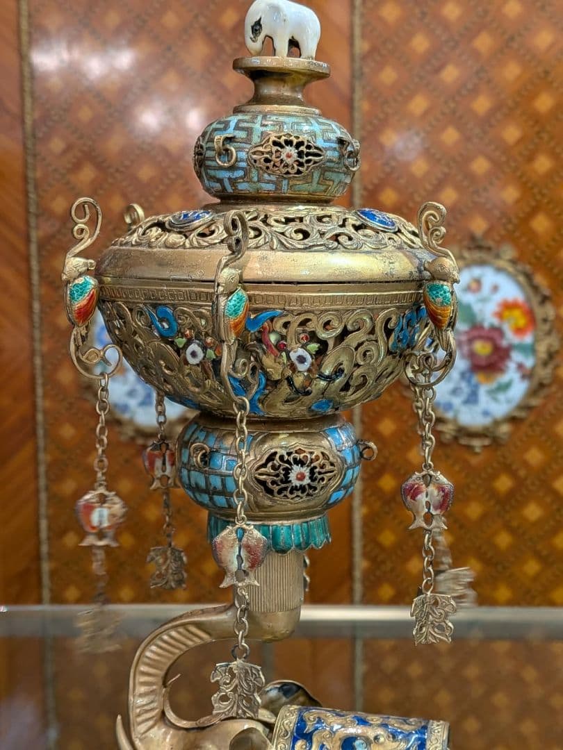 アンティーク 象 置物 骨董品 高さ36×横13×奥行9㎝