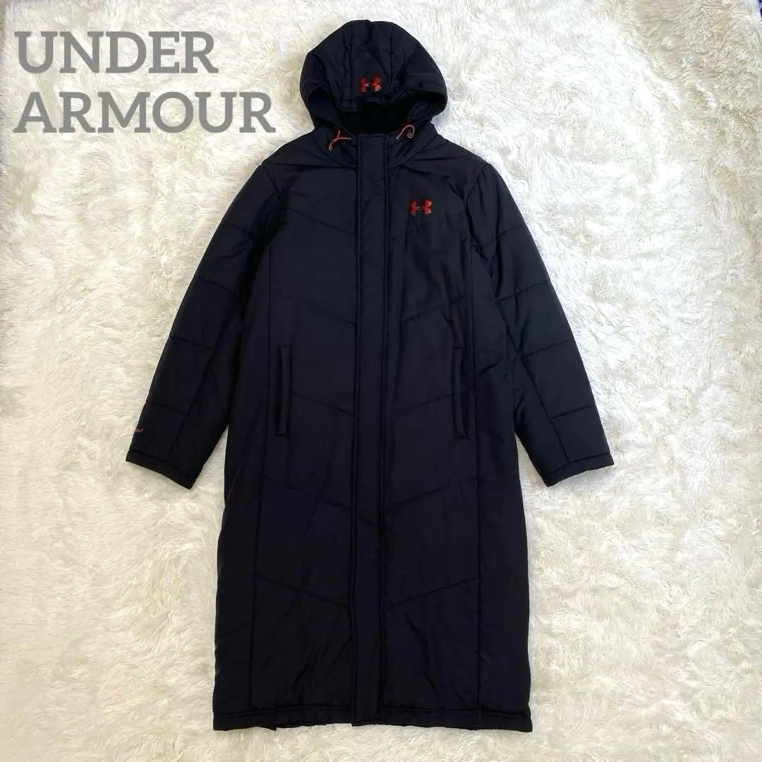 ✨超美品✨アンダーアーマー ロングベンチコート L ブラック