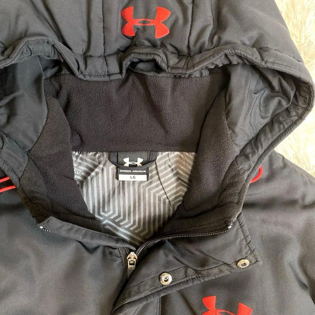 ✨超美品✨アンダーアーマー ロングベンチコート L ブラック